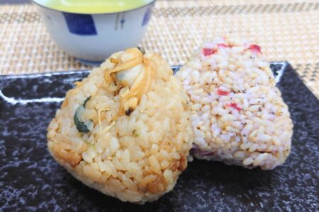 ７月期間限定おむすびのお知らせ。